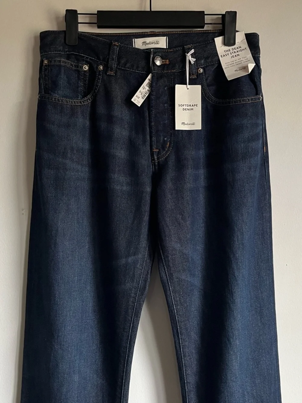 NWT Dean Easy Straight Jeans in Softdrape Size 26 Foundry Dark Wash $158 NX997 - Picture 3 of 15
